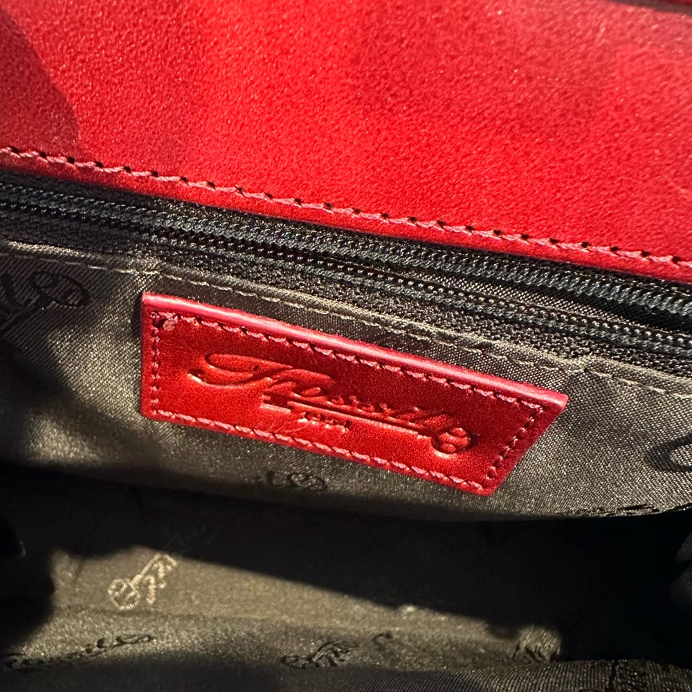 Fossil Rich Red Leather Shoulder Bag - Picture 2 of 5